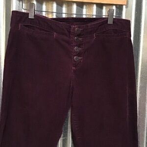 Abercrombie & Fitch burgundy and Corduroy Trousers